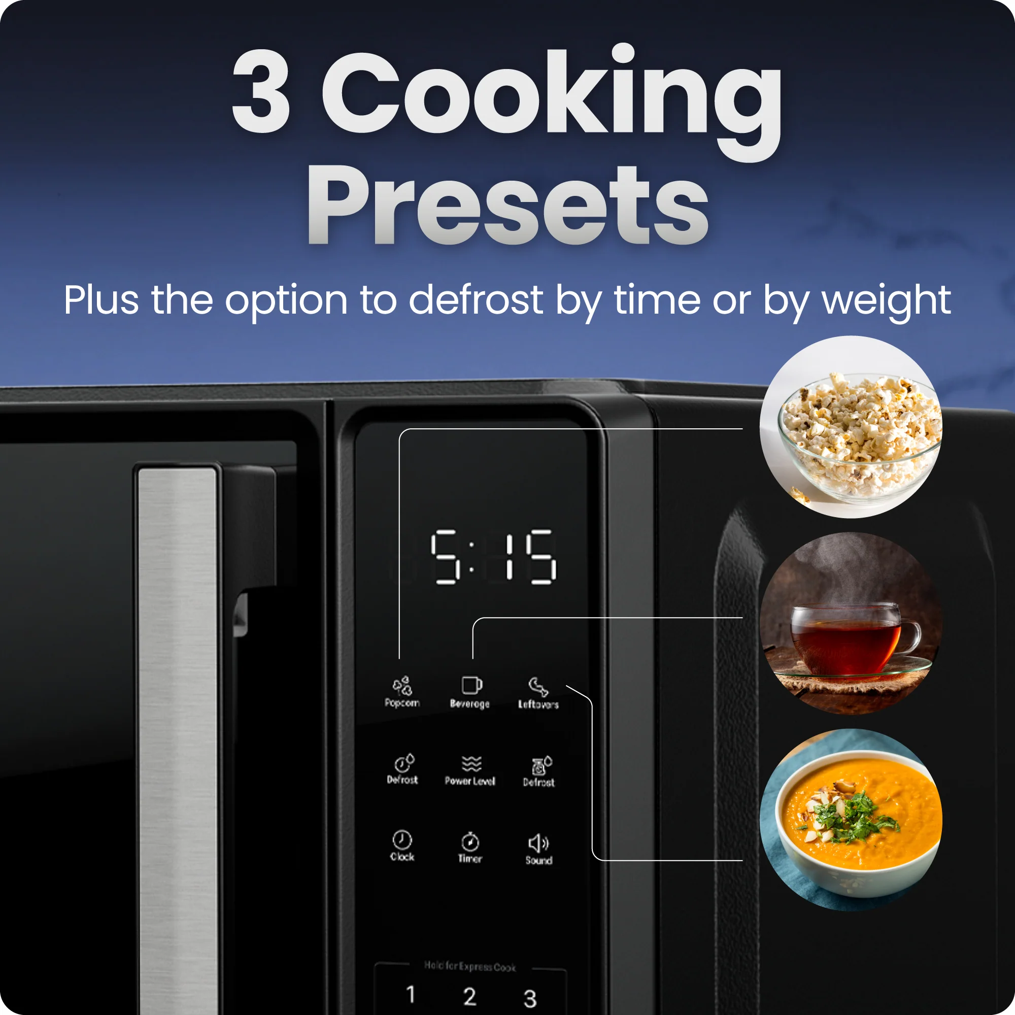 0.7 Cu. Ft. Countertop Digital Microwave Oven - Image 3