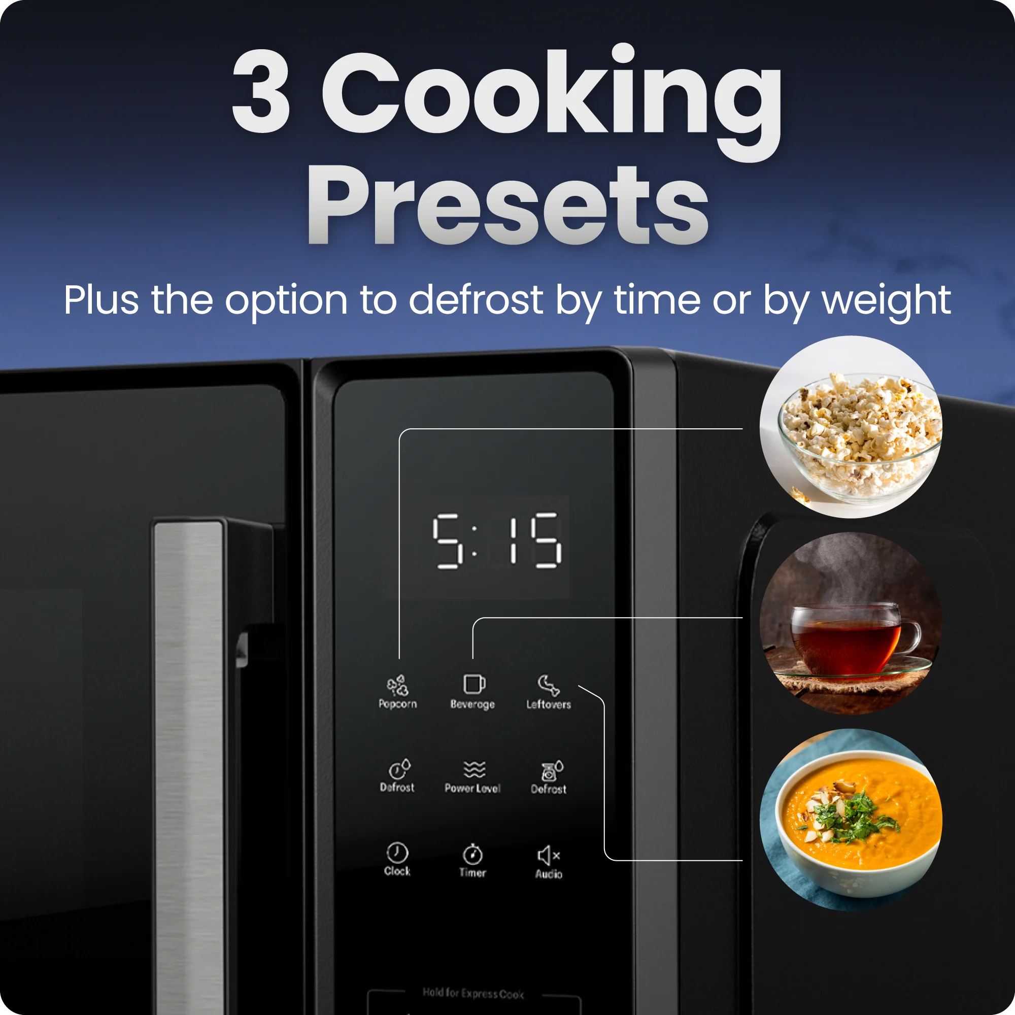 1.1 Cu. Ft. Countertop Digital Microwave Oven - Image 3