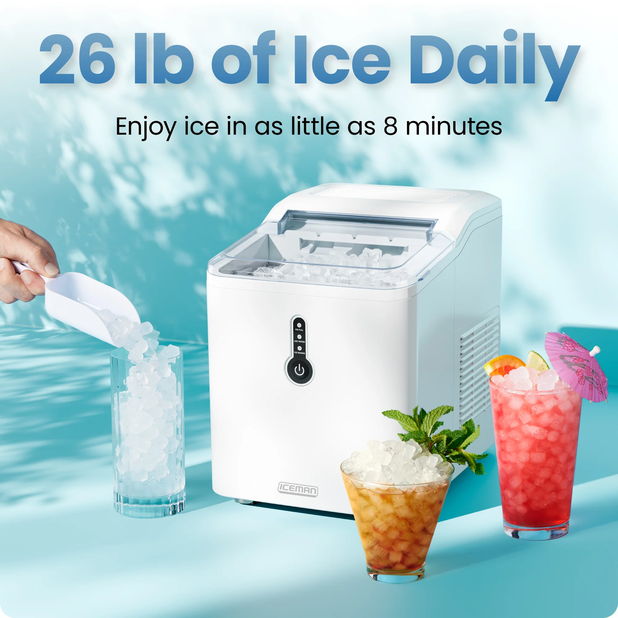 1.5 lb Compact Nugget Ice Machine - Image 2