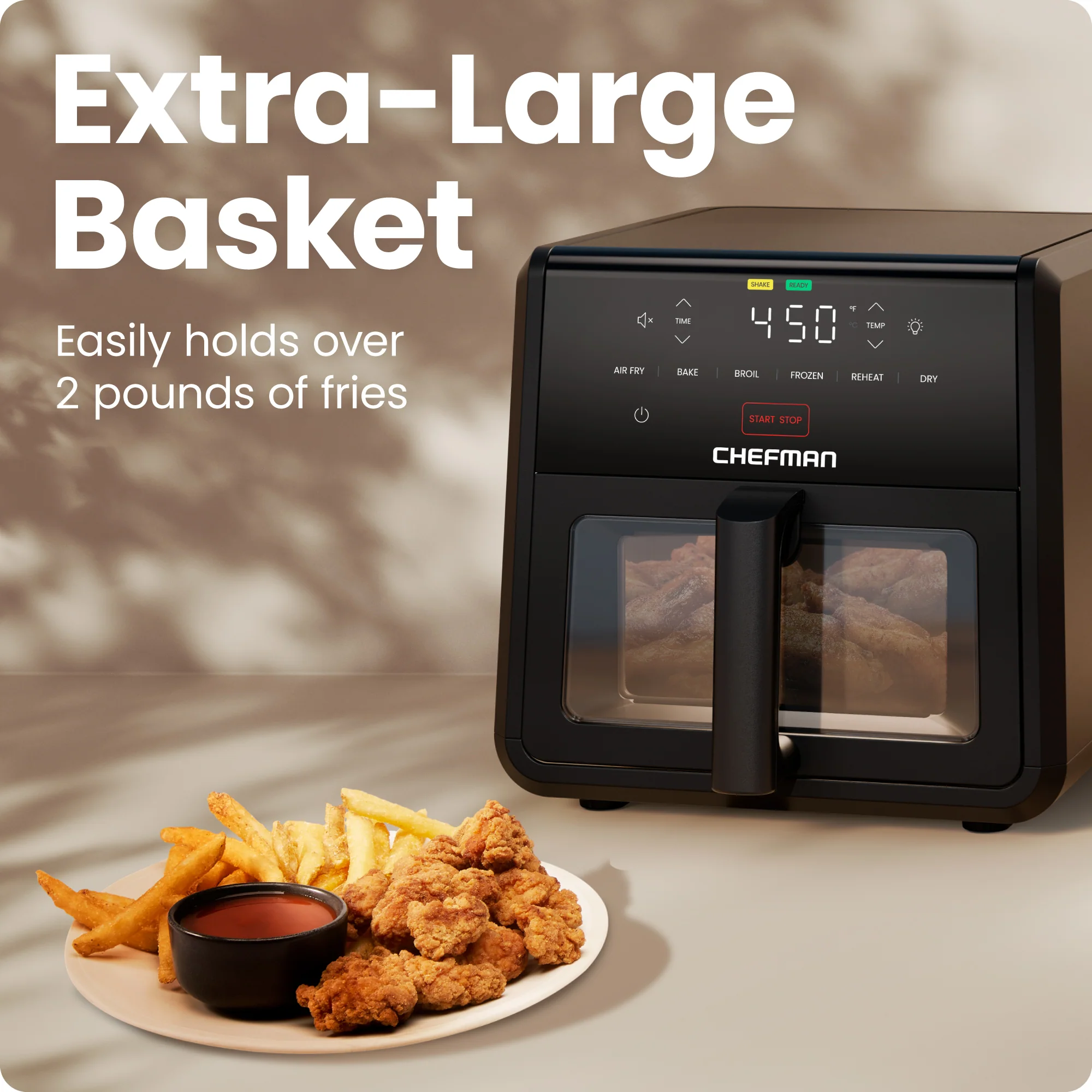 9 Qt. TurboFry Air Fryer - Black - Image 5