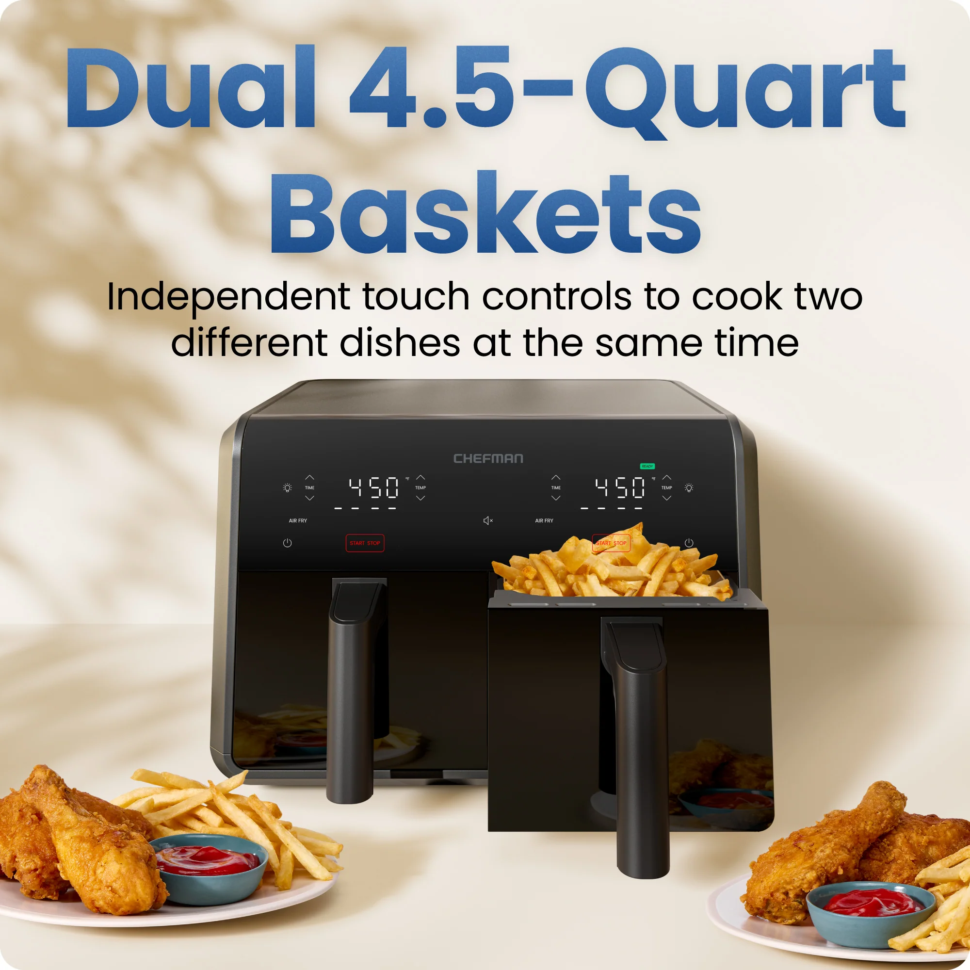 9 Qt. TurboFry Dual Basket Air Fryer - Image 3