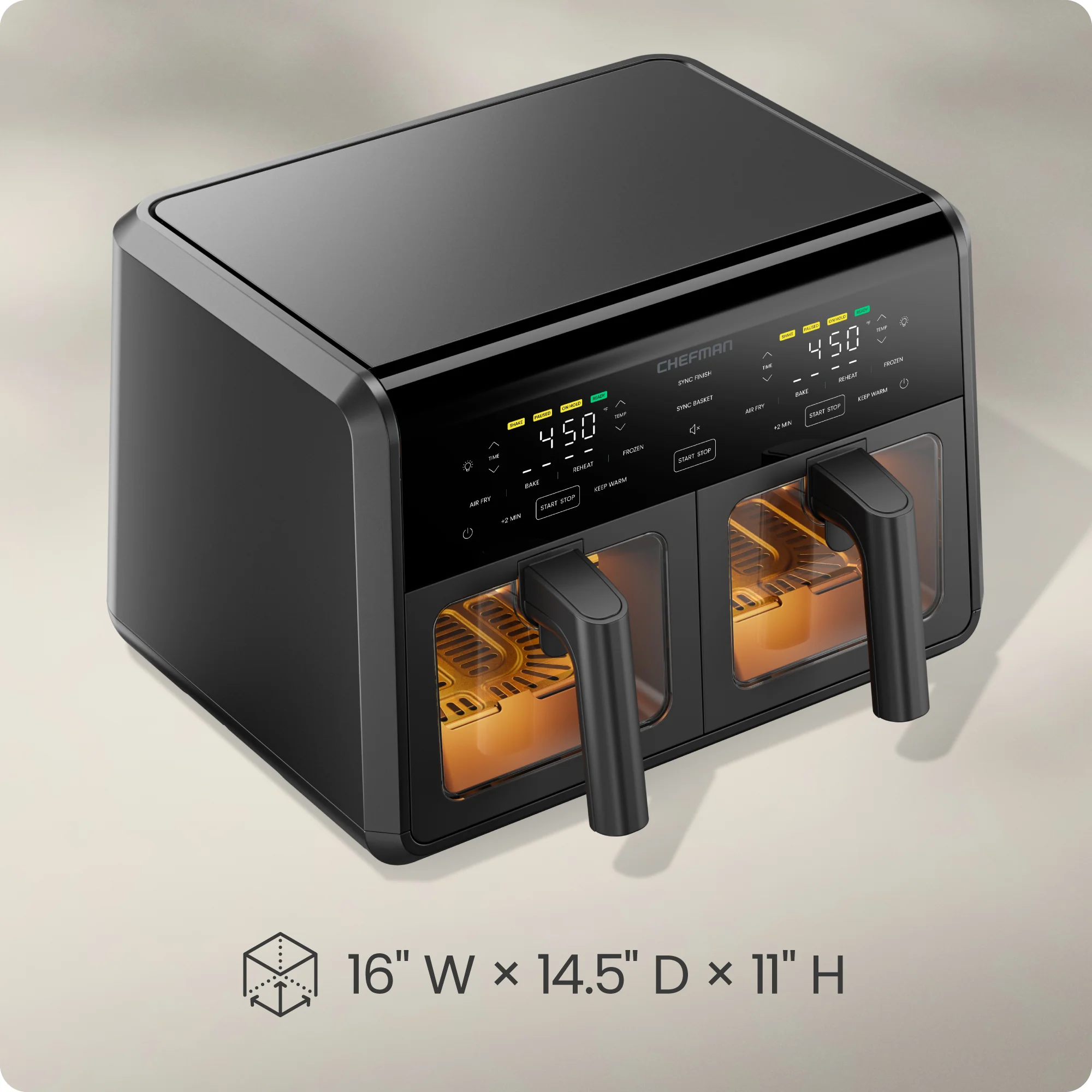 9 Qt. TurboFry Dual Basket Air Fryer with Window - Image 10