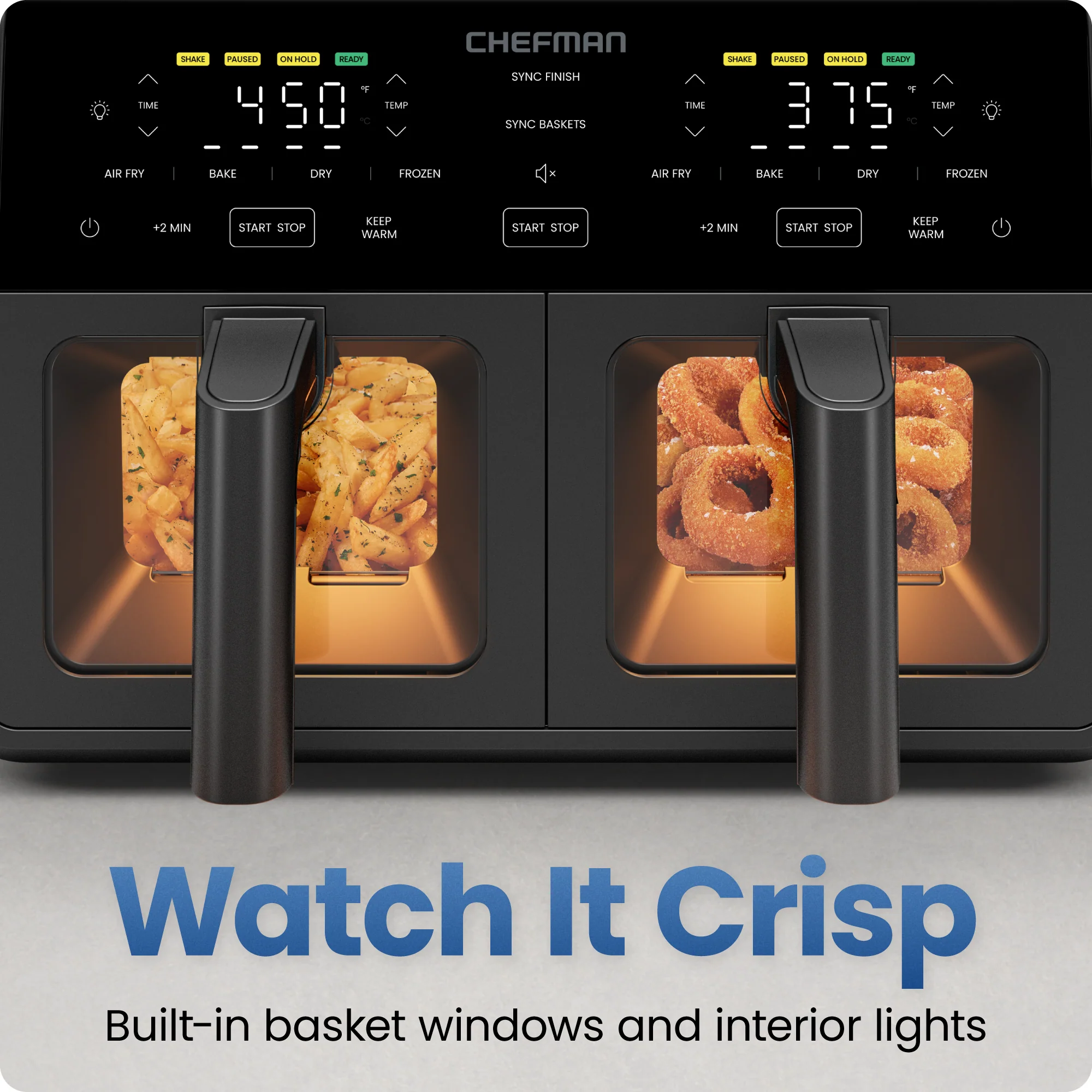 9 Qt. TurboFry Dual Basket Air Fryer with Window - Image 8