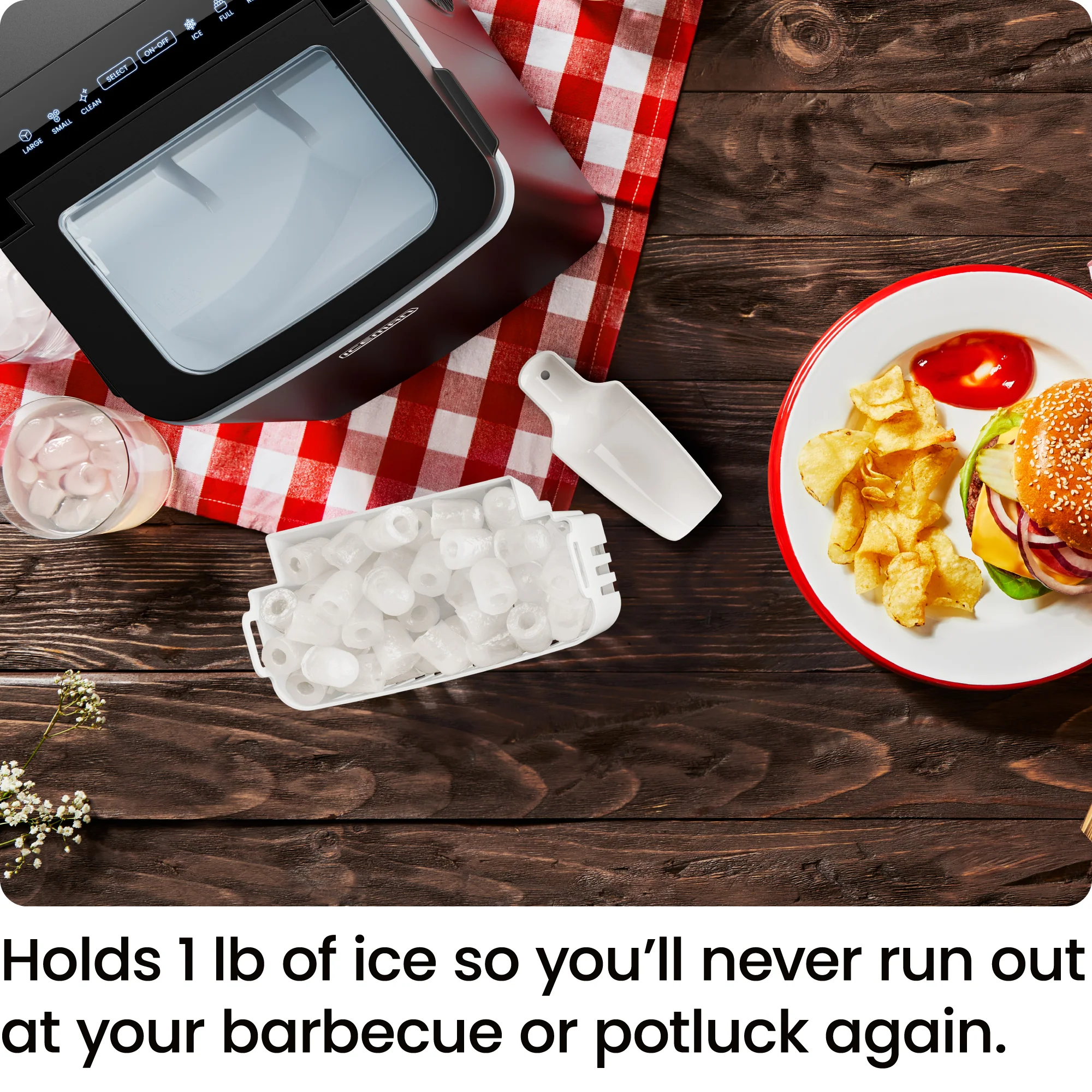 Compact Bullet Ice Maker - Black - Image 5