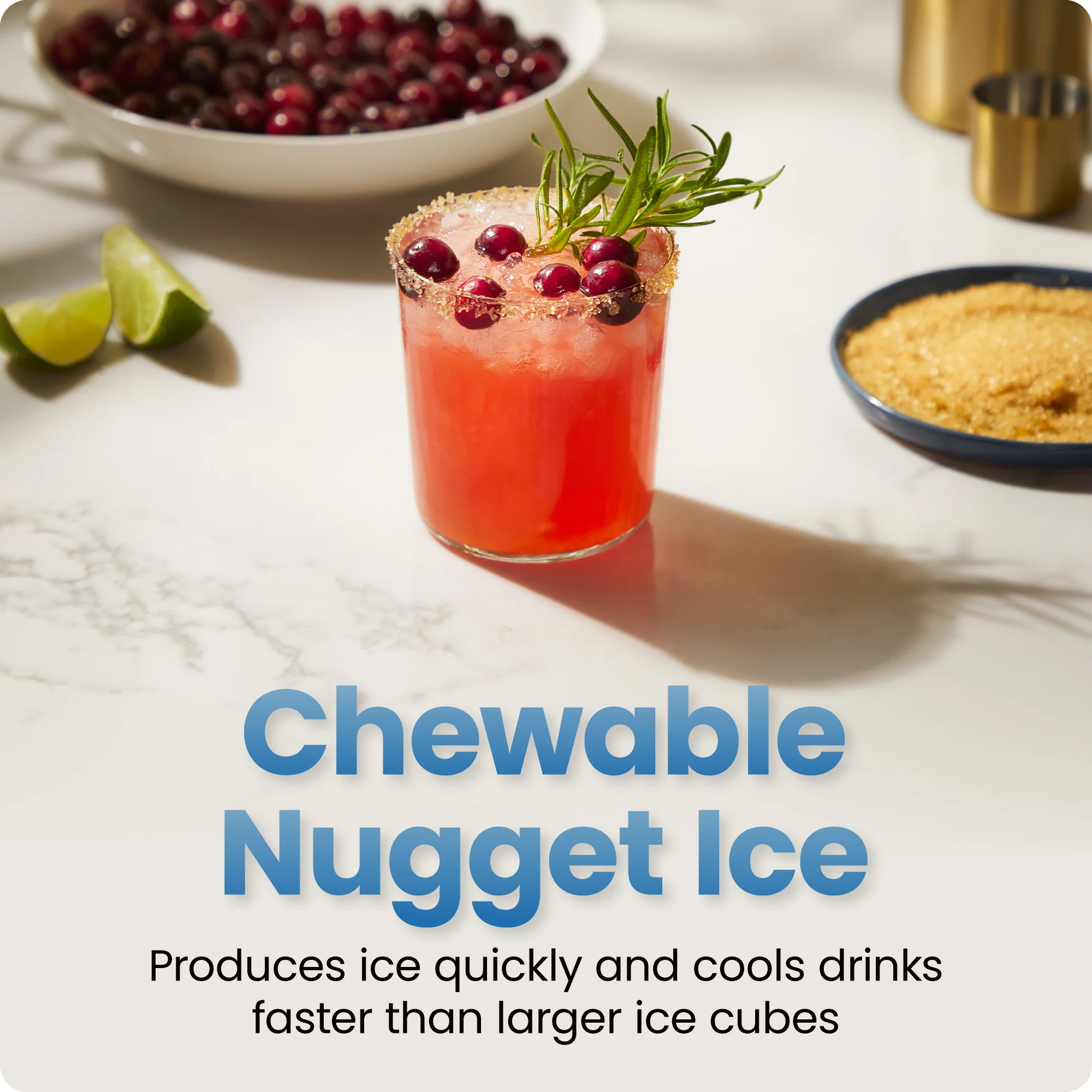 Compact Nugget Ice Maker - Black - Image 3