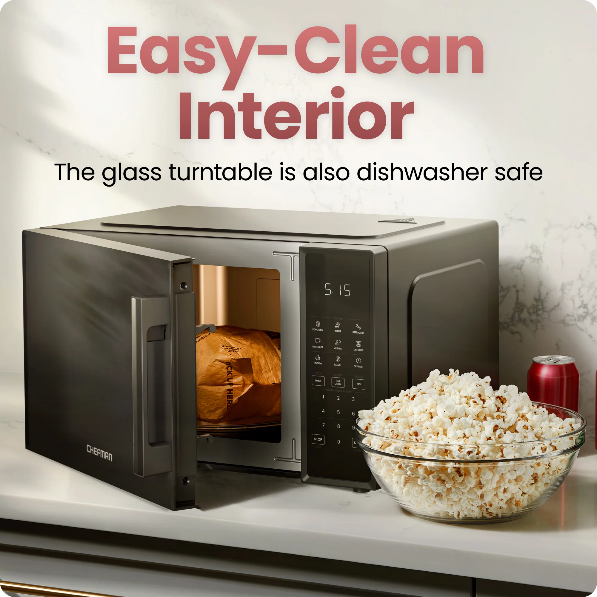 Countertop 0.9 Cu. Ft. Digital Microwave Oven - Image 6