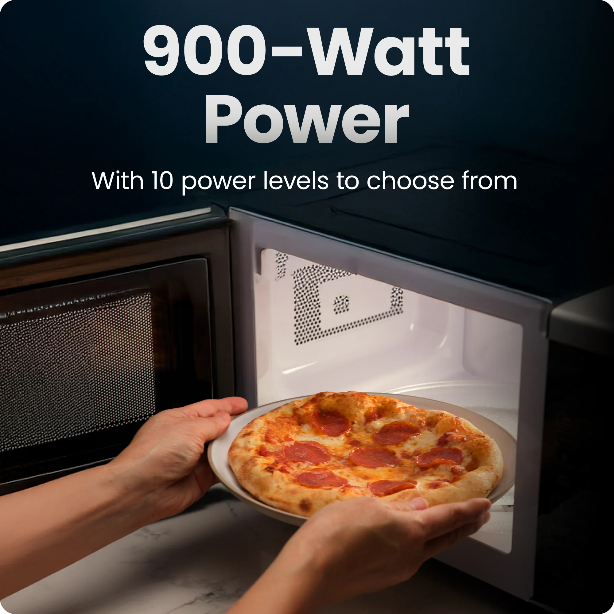 Countertop Digital Stainless Microwave Oven - 0.9 Cu Ft - Image 4
