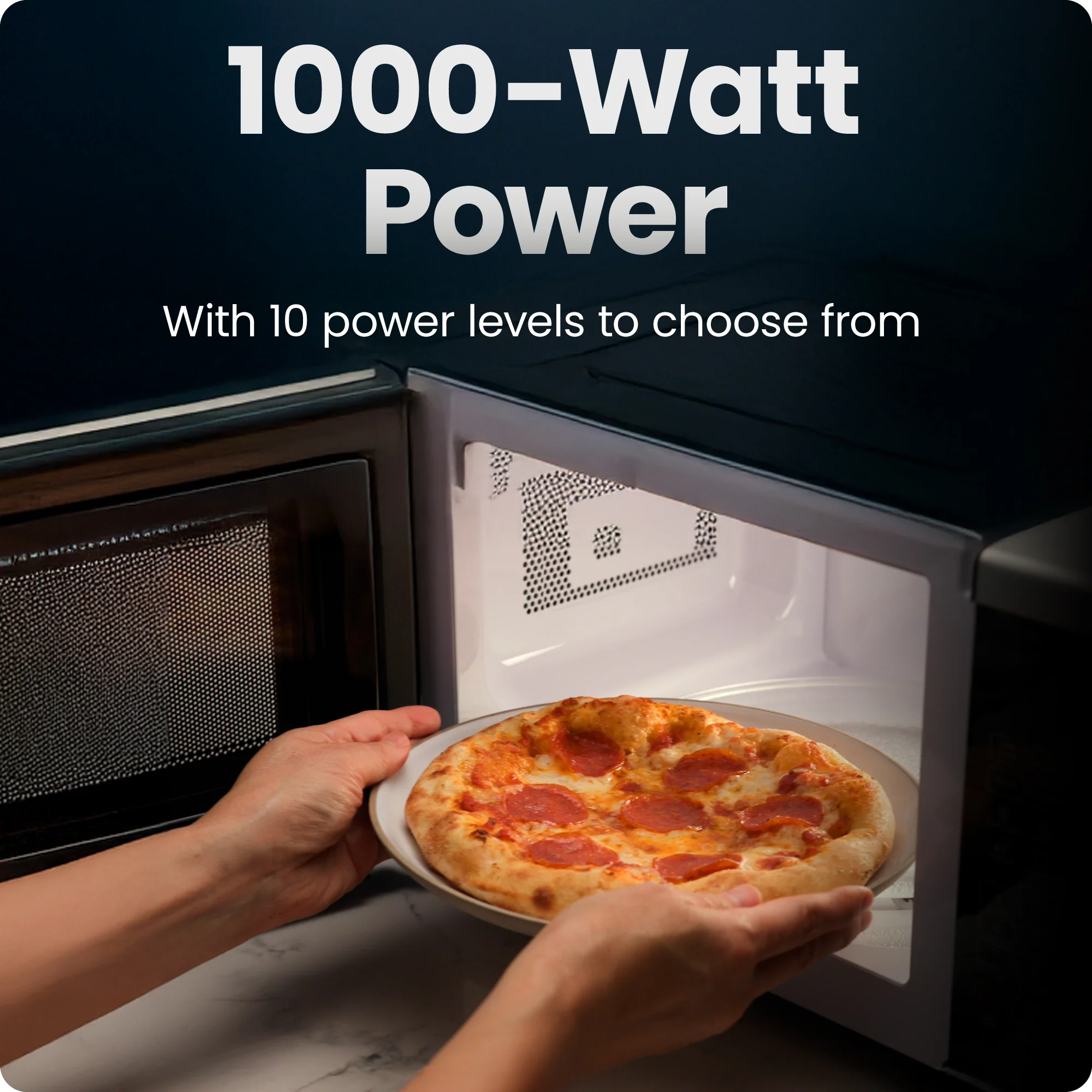 Countertop Digital Stainless Microwave Oven - 1.1 Cu Ft - Image 4