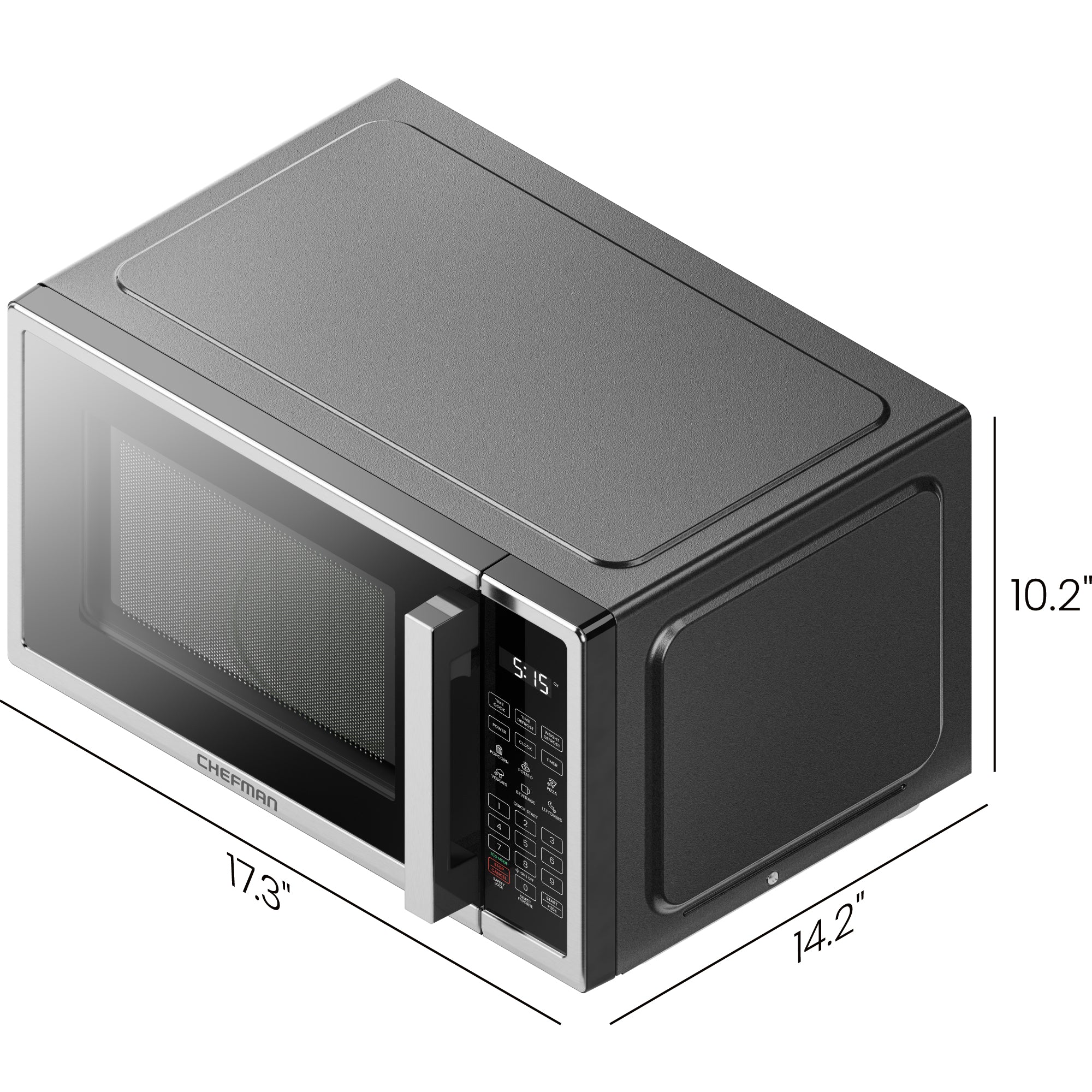 Countertop 0.7 Cu. Ft. Digital Stainless Microwave Oven - Image 6