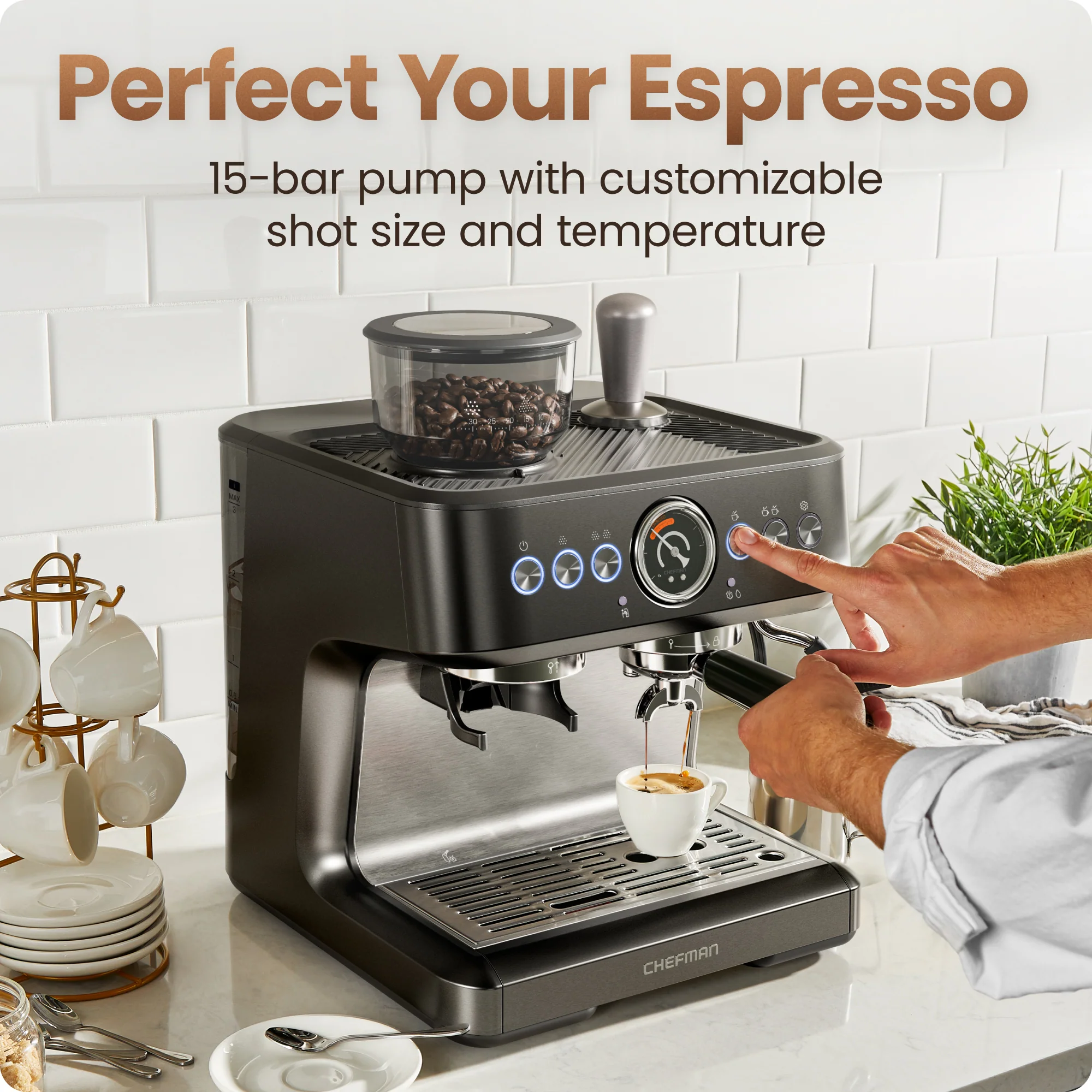 Crema Deluxe Double Boiler Espresso Machine - Image 5