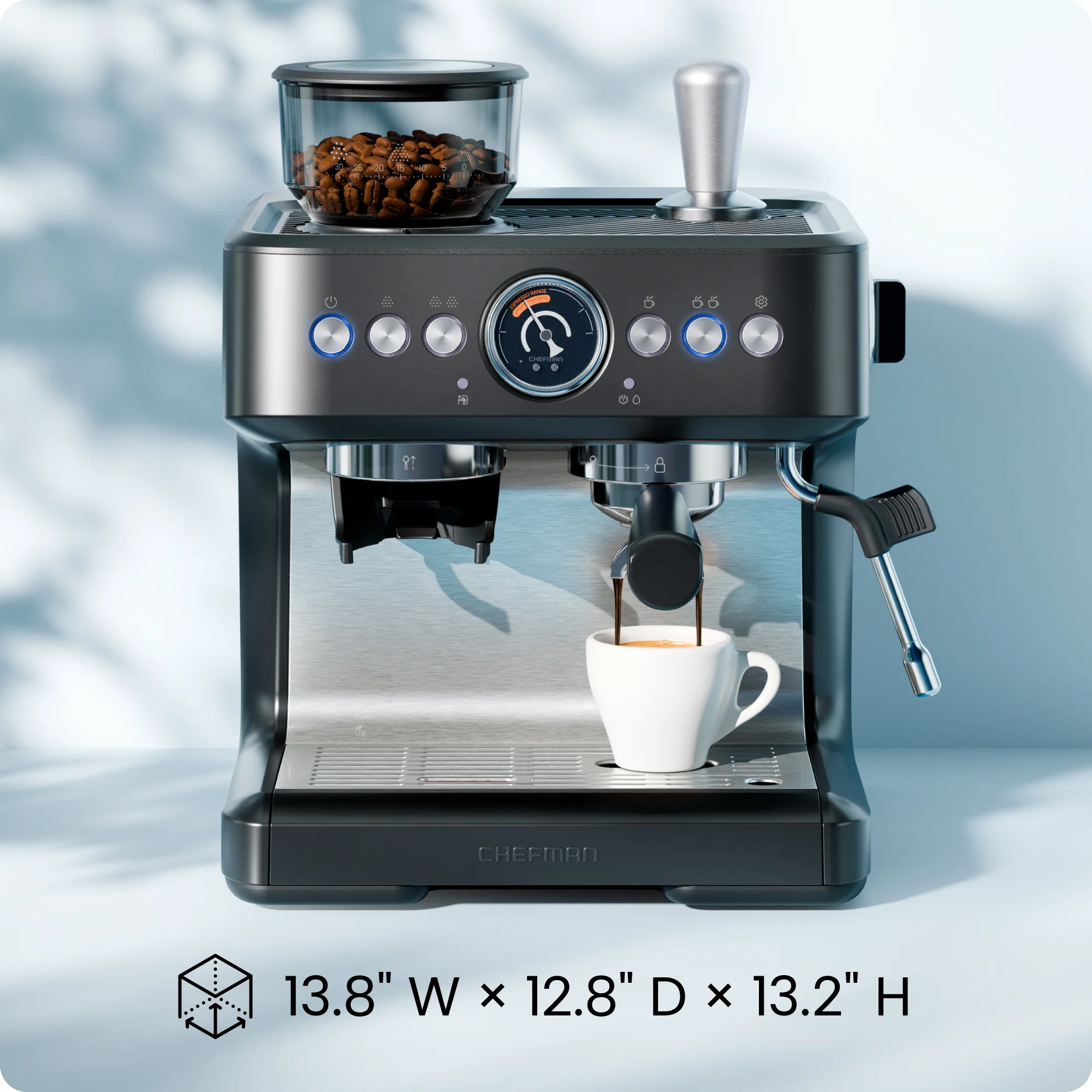 Crema Deluxe Double Boiler Espresso Machine - Image 9