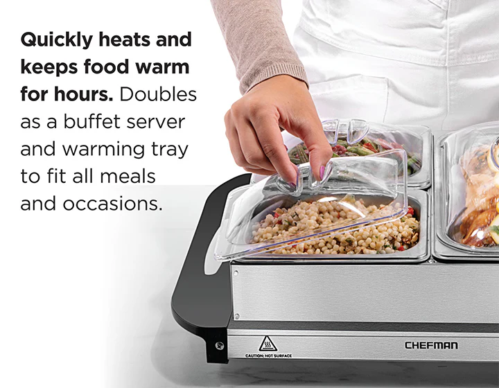 Electric Buffet Server + Warming Tray - Image 4