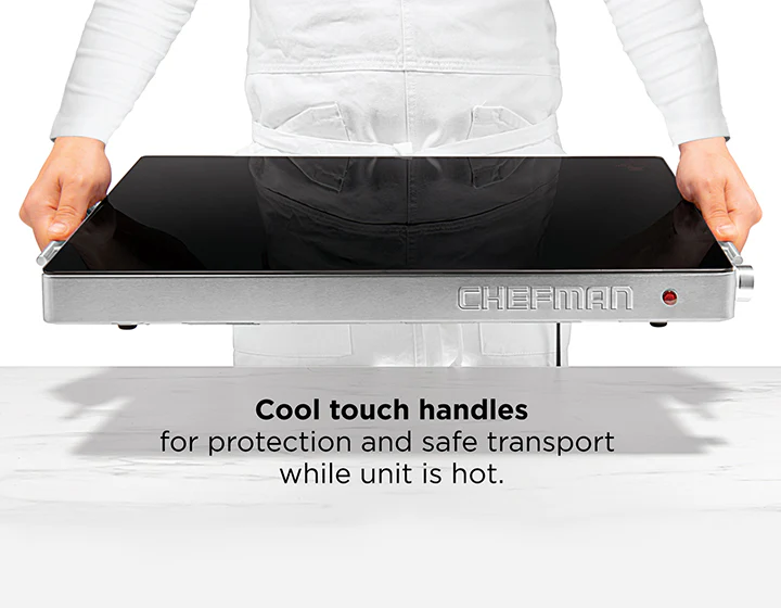 Family-Size Glass-Top Warming Tray - Image 4