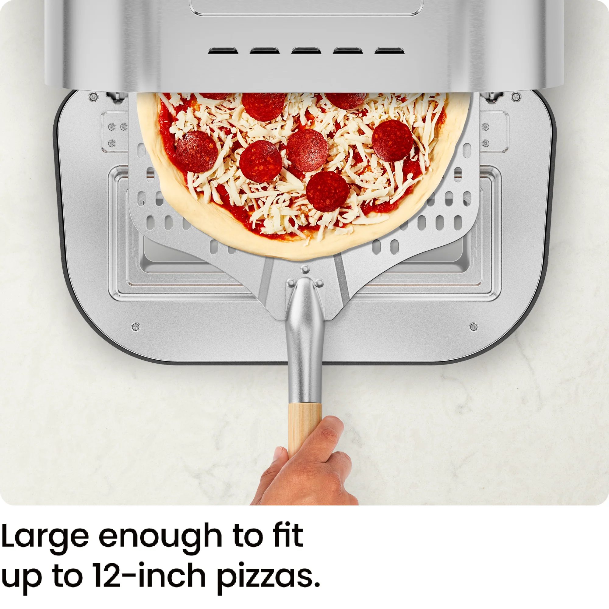 High-Heat Indoor Electric Pizza Oven 800°F - Stainless Steel - Image 7