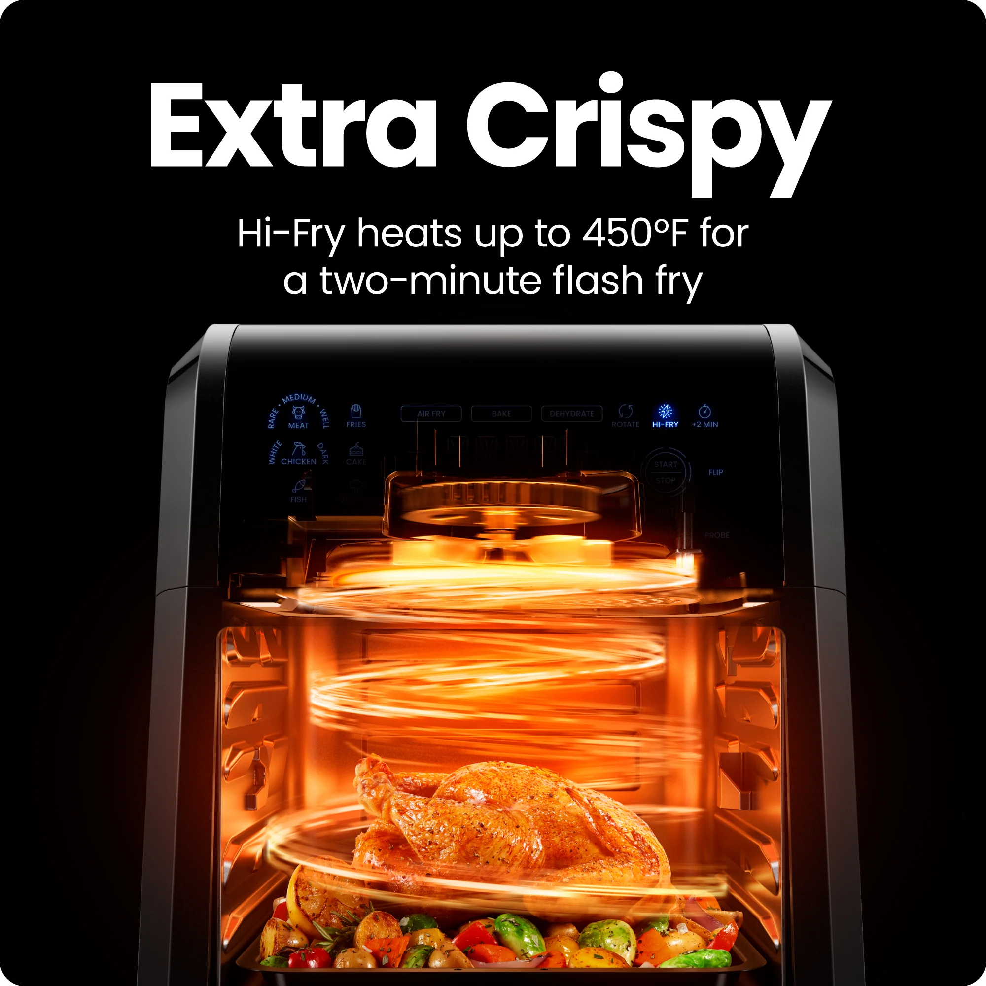 Multifunctional Digital Air Fryer w/ Integrated Smart Thermometer - 12 Quart - Image 7