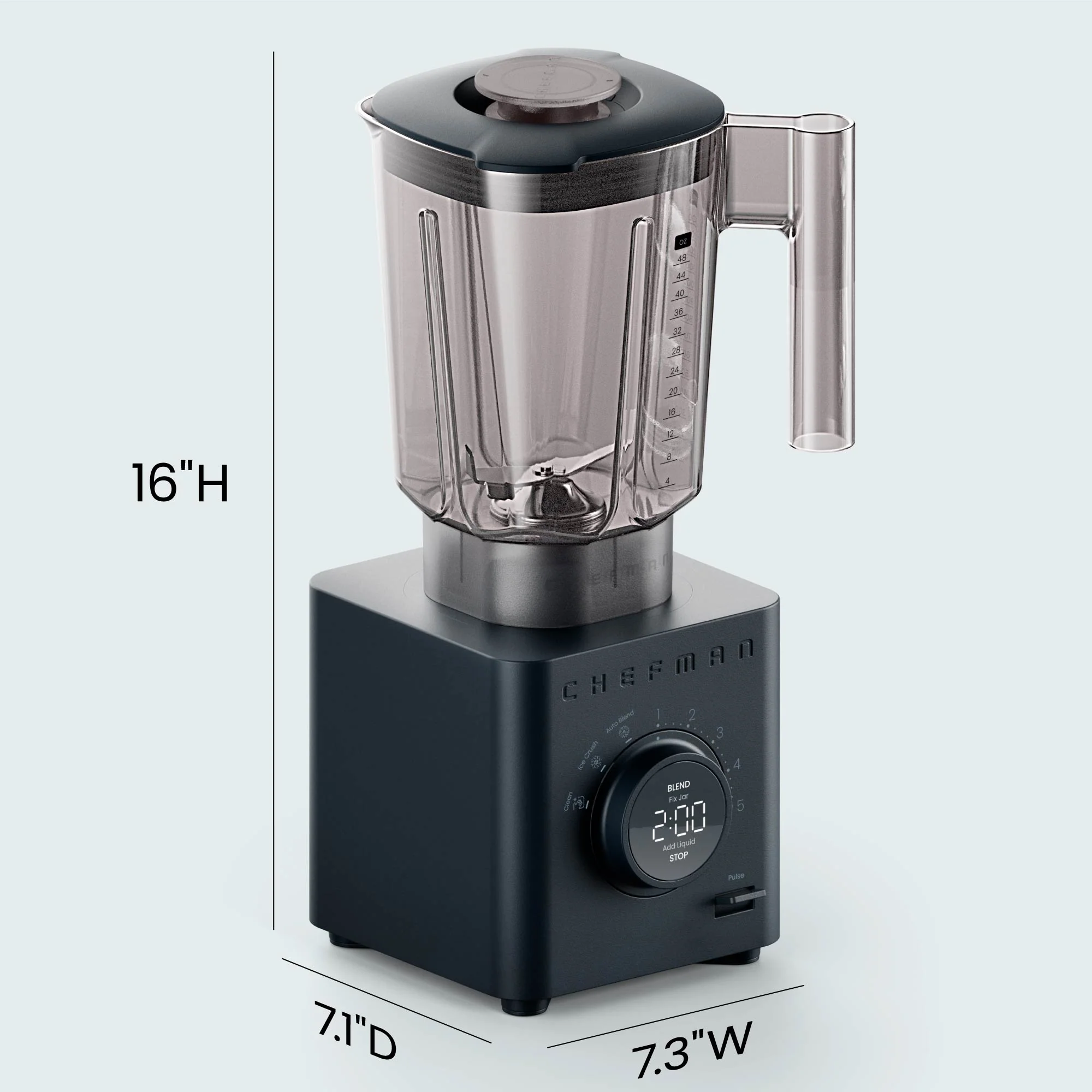 Obliterator 48 oz Power Blender + Two Travel Jars - Midnight - Image 9