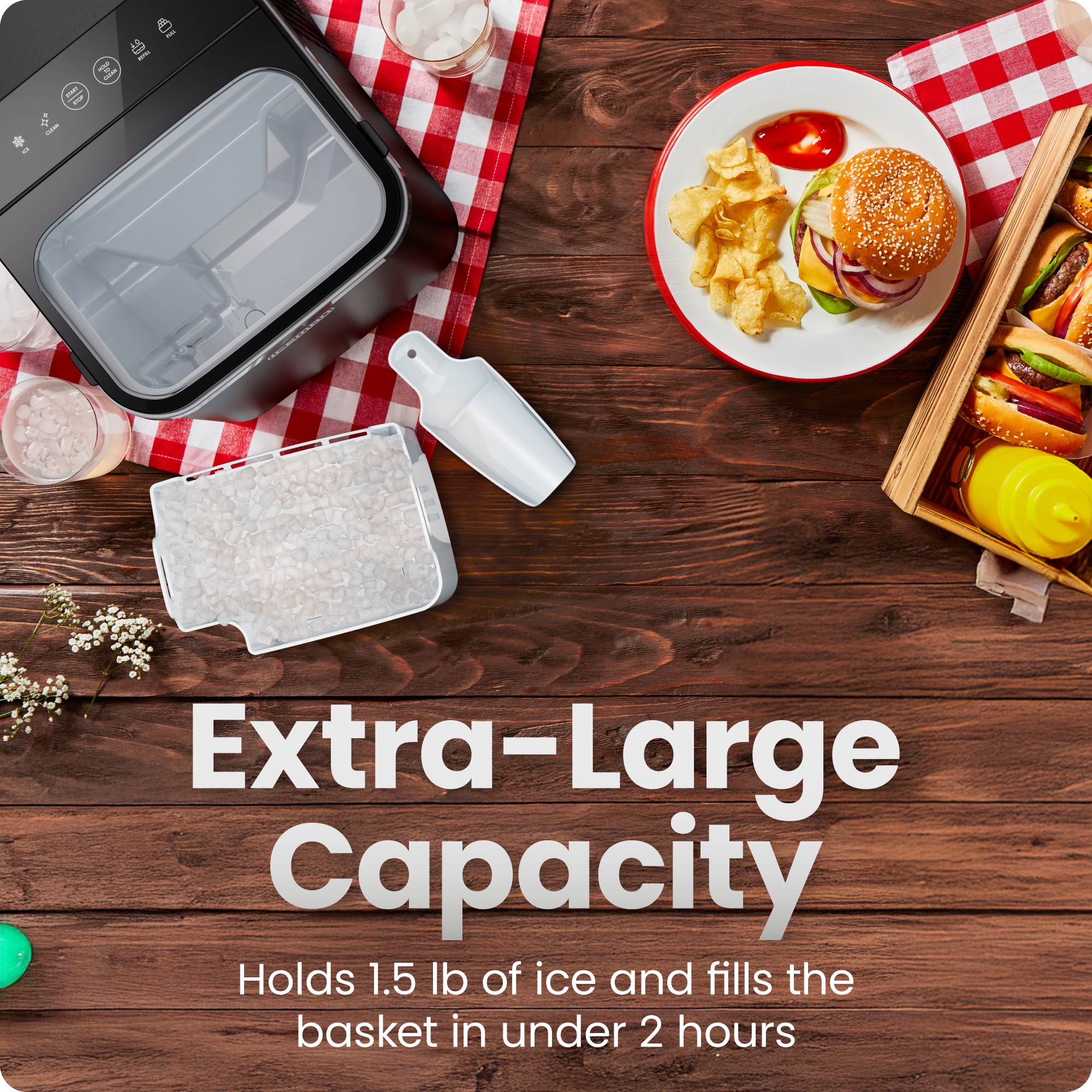 Pebble Compact Countertop Ice Maker by Iceman® - Image 4