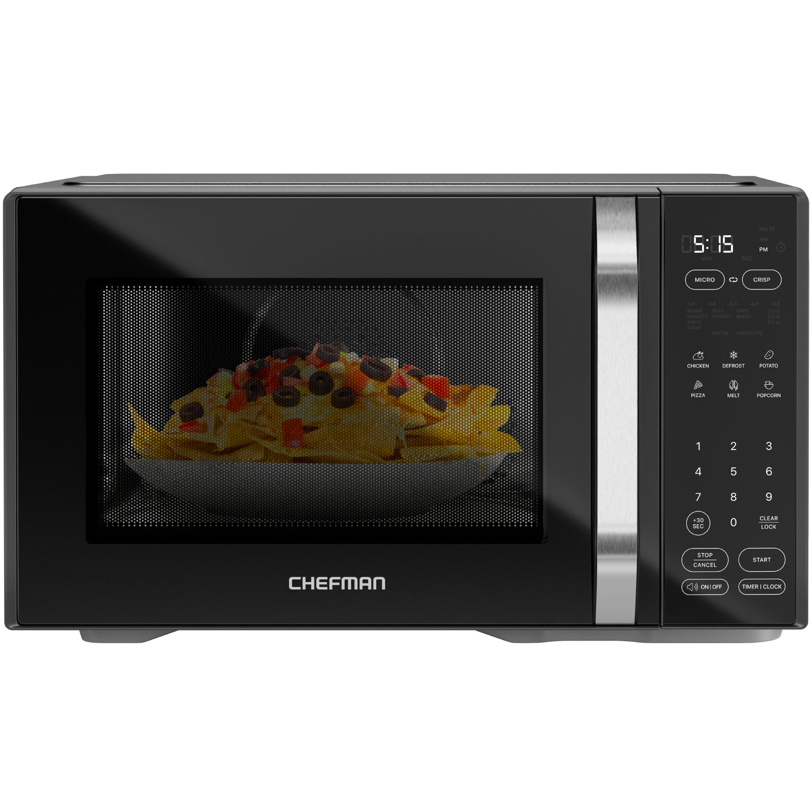 MicroCrisp Countertop 1.1 Cu. Ft. Digital Microwave Oven
