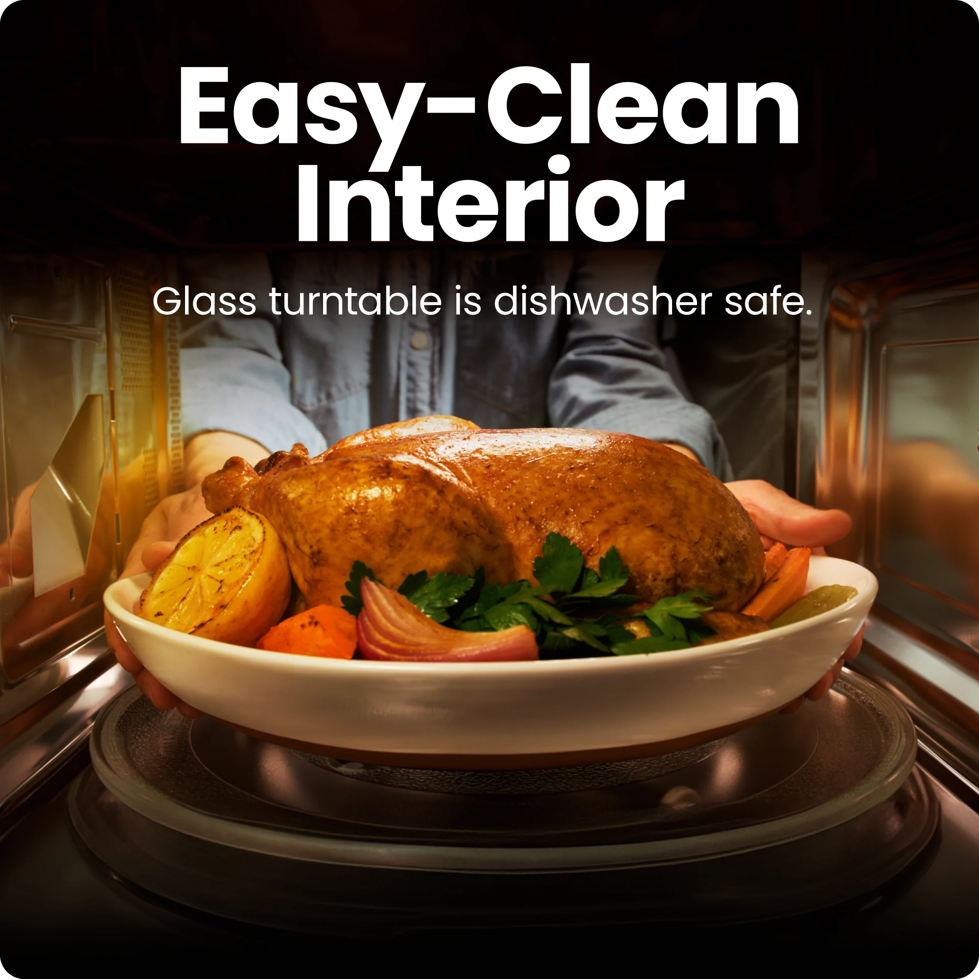 Countertop 1.1 Cu. Ft. Digital Stainless Microwave Oven - Image 5