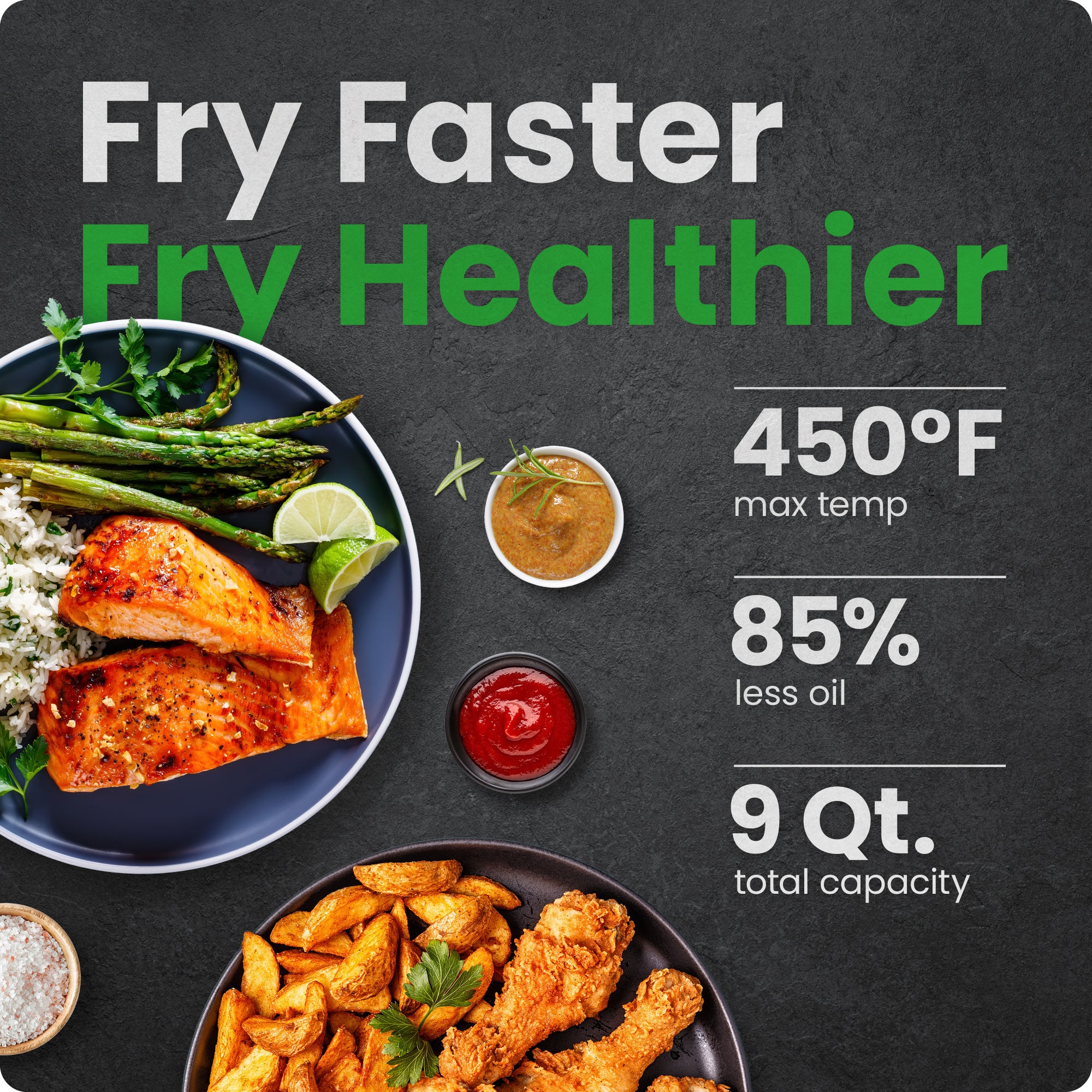 TurboFry® 9-Quart Digital Air Fryer - Image 2