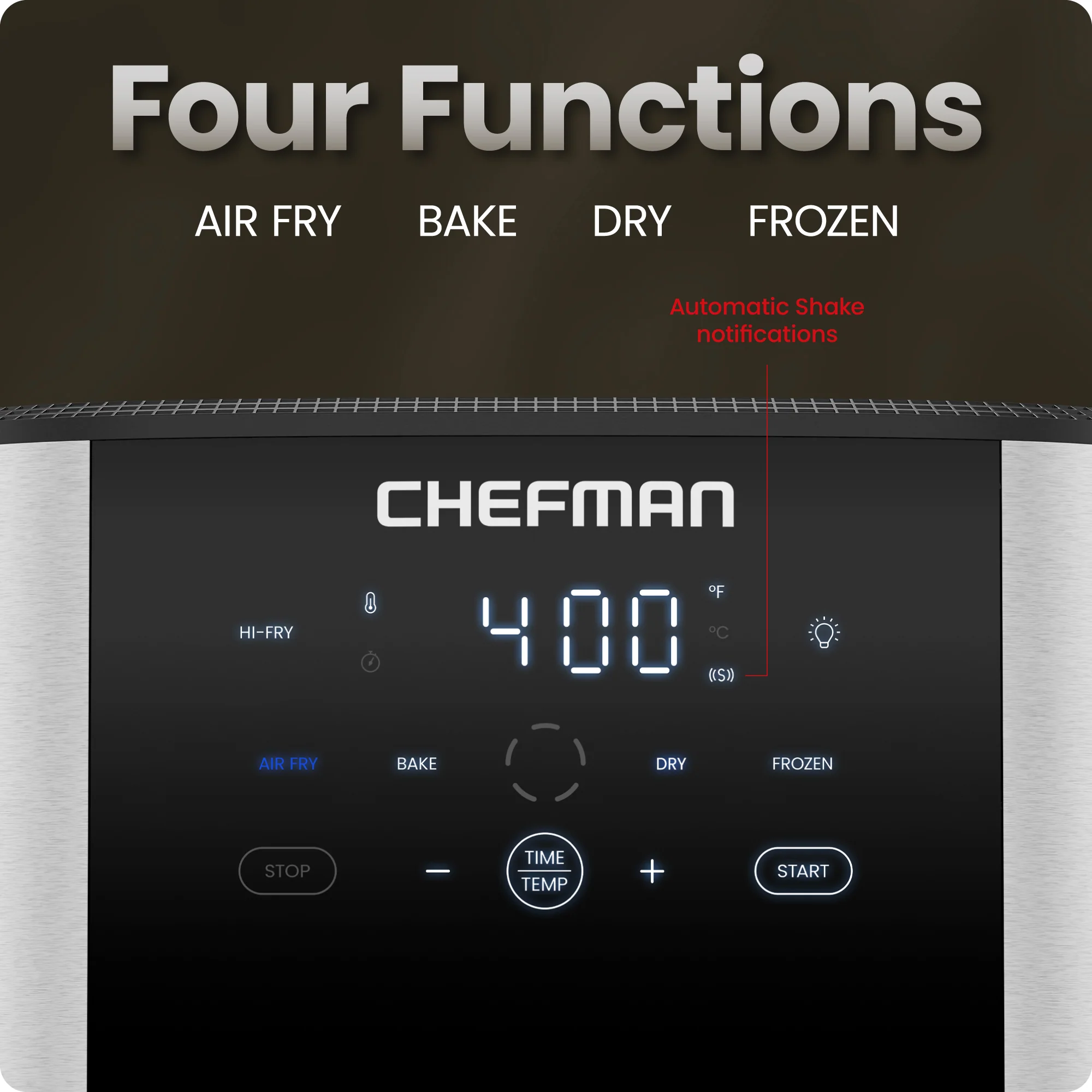 Turbofry Easy View 8 Qt. Stainless Steel Air Fryer - Image 4