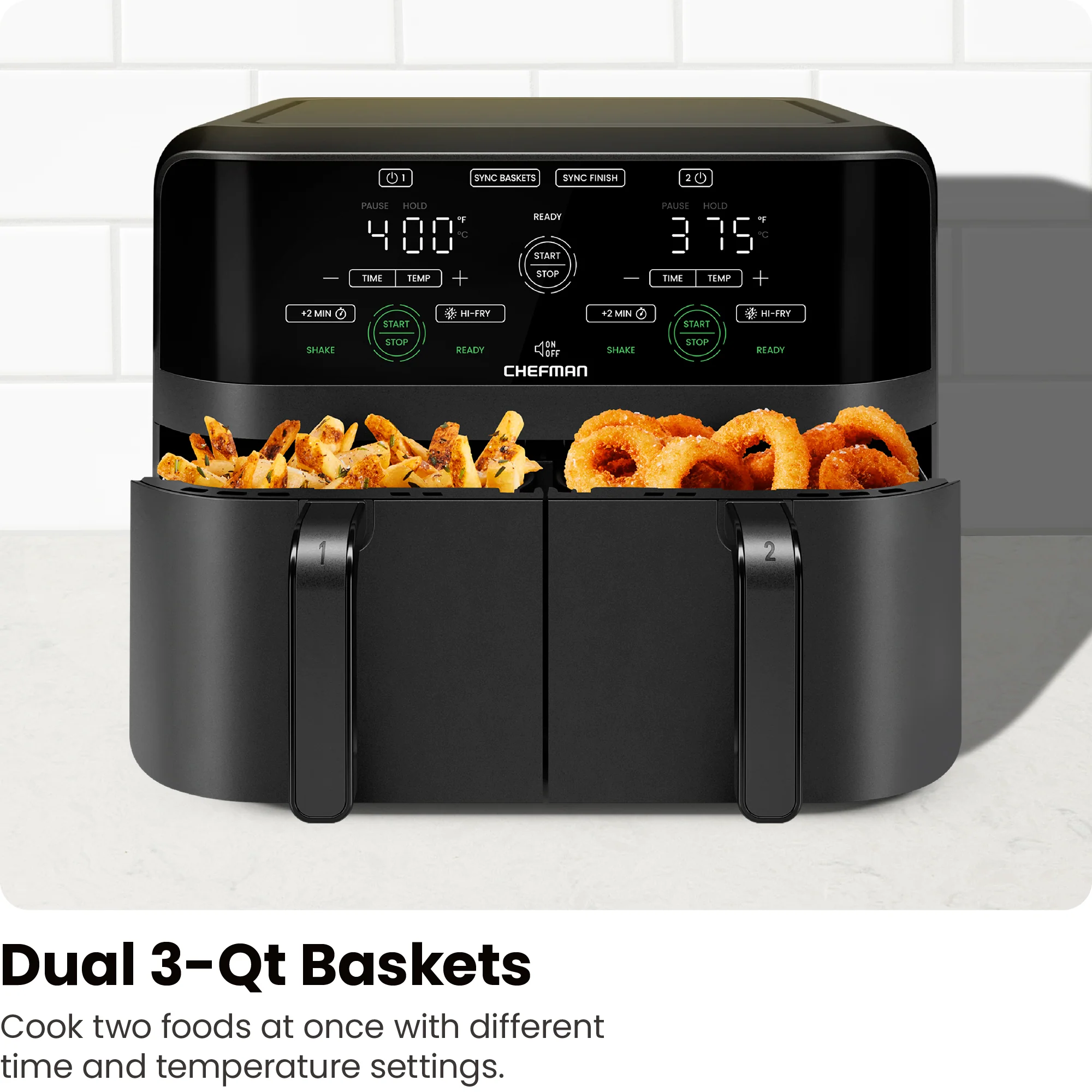 TurboFry Touch 6 Qt. Dual-Basket Air Fryer - Image 4