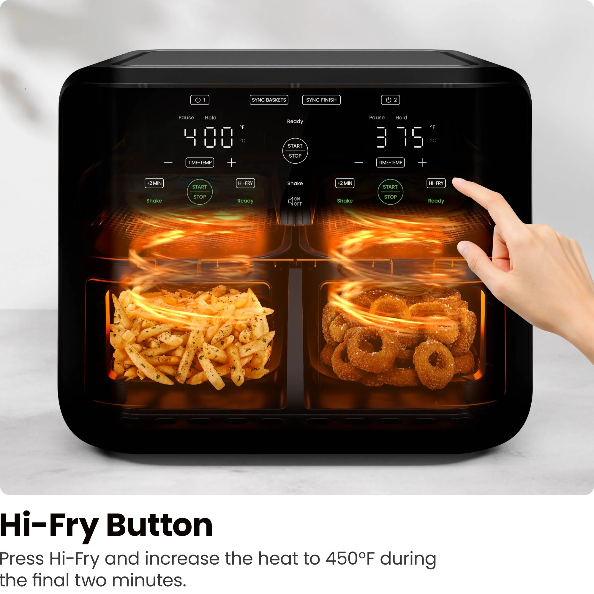 TurboFry Touch 6 Qt. Dual-Basket Air Fryer - Image 5