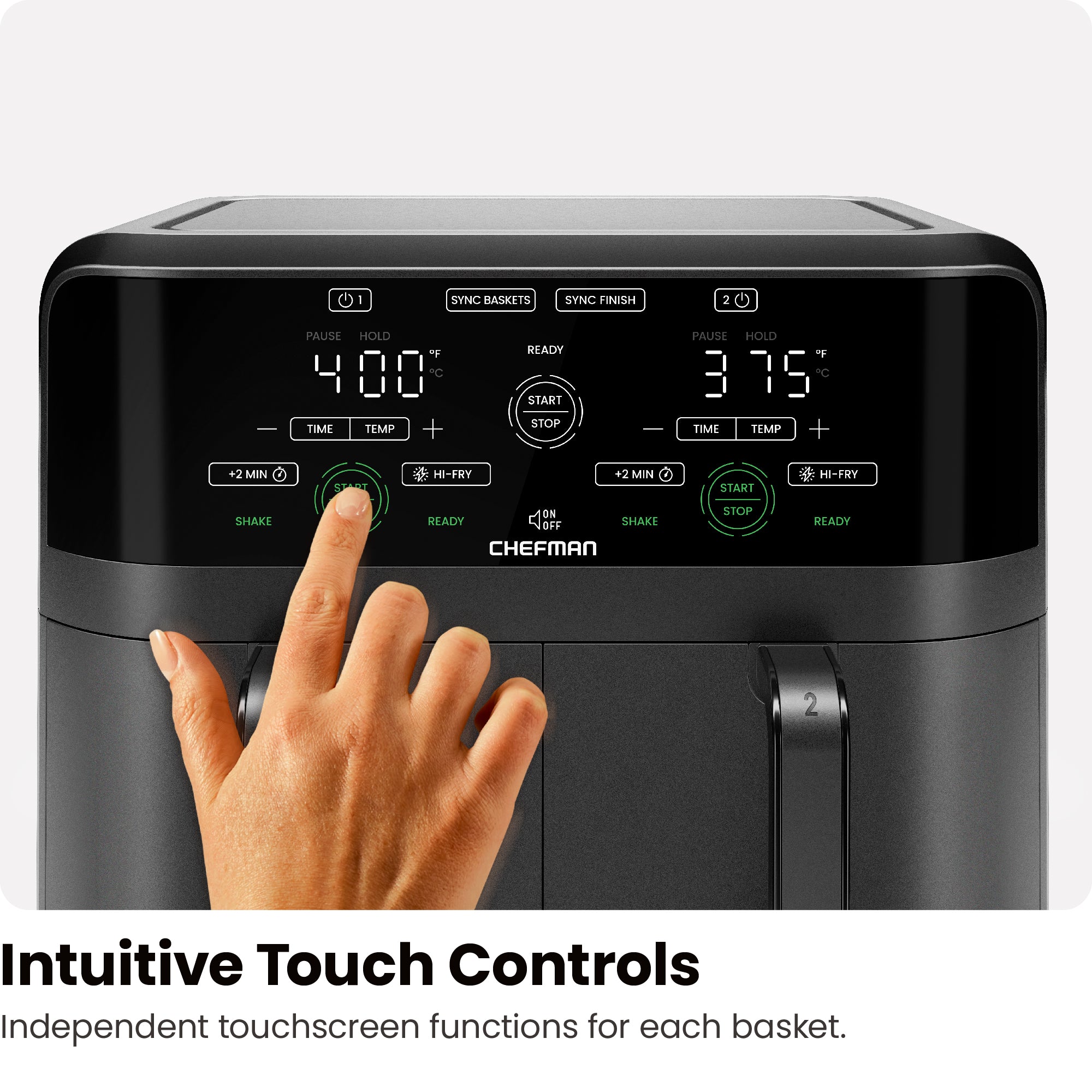 TurboFry Touch 6 Qt. Dual-Basket Air Fryer - Image 6